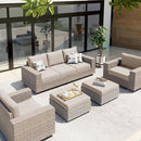 hyha Waterproof Couch Cushion Covers, Sectional Sofa Slipcovers Washable, L Shape Chaise Dog Couch Covers for Sectional Sofa, Universal Furniture Protector (1 Piece for Chaise XL, Taupe) by CozyNest Decor