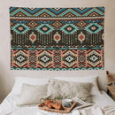 HZOHNAGO Aztec Tapestry Turquoise Blue and Brown and Native American Tribal Pattern Printed Wall Tapestry Wall Hanging for Bedroom Living Room Dorm 60" W x 40" H by CozyNest Decor
