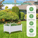 Elevated Raised Garden Bed with Legs,Outdoor Large Resin Patio Planter Box Stand Divisible with Drain Plug,Water Monitor for Plants Vegetables Flowers Fruits(Ashen) by GreenHaven Gardens