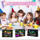 ZMLM Rainbow Scratch Party Favors Kids: Birthday Gifts Toy Bulk Scratch Art Notebook 24 Pack Birthday Goodie Bags Stuffers Girls Boys Art Craft Pad Classroom Prizes School Teacher Supplies (Unicorn) by TinyTreasures Baby Boutique