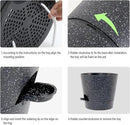 Self Watering Pots for Indoor Plants,12 inch Planters with Drainage Holes Plastic Flower Pots with Deep Reservoir, Black Speckles by CozyNest Decor