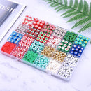 1480pcs Christmas Polymer Clay Beads Charms Friendship Bracelet Necklace Earring Jewelry Making kit, Accessories for Arts Crafts DIY Gifts for Women Girls by TinyTreasures Baby Boutique