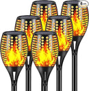 Aityvert Solar Lights - 43" Flickering Flames Torch Lights for Outdoor, Waterproof, Landscape Decoration, Dusk to Dawn Auto On/Off Security (6 Pack) by GreenHaven Gardens