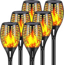 Aityvert Upgraded Larger Solar Torch Lights, Waterproof Outdoor Dancing Flames Light, Flickering Flames Garden Light, Landscape Decoration Pathway Patio Lights 43" 96 LED (6 Pack) by GreenHaven Gardens