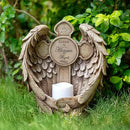 12" Solar Angel Wing Cross Garden Lights, Waterproof Memorial Grave Decorations Sympathy Gifts for Cemetery Outdoors Lawn Yard Home Patio Decor by CozyNest Decor