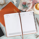 2025-2026 Appointment Book & Planner - Jul 2025 - Jun 2026, Daily Hourly Planner, 5.75" X 8.25", 60-Minute Interval, Faux Soft Leather Cover, Premium Paper, Academic Calendar with Pen Loop, Inner Pocket by TinyTreasures Baby Boutique