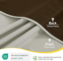 NICETOWN Grommet Blackout Curtains for Bedroom and Living Room - 2 Panels Set Thermal Insulated Smart Room Darkening Plylux Curtains for Nursery Window Cover (Snad, 52 x 84 Inch Long) by TinyTreasures Baby Boutique