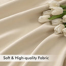 MIULEE Back Tab Cream Beige Curtains 108 Inch Long 2 Panels Set for Living Room Bedroom, Ivory Rod Pocket/Pinch Pleated Light Blocking Extra Long Thermal Insulated Room Darkening Blackout Drapes by TinyTreasures Baby Boutique