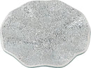MDLUU Mosaic Centerpiece Tray, 11.6" Decorative Glass Plate, Home Decor Glass Bowl for Dining Room Table, Coffee Table, Gift (Silver) by CozyNest Decor
