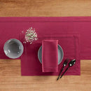 Solino Home Linen Beet Table Runner 108 Inches Long - 100% Pure Linen Hemstitch 14 x 108 Inch Table Runner for Dining, Fall, Autumn, Thanksgiving - Classic Hemstitch by CozyNest Decor