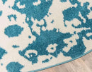 Unique Loom Rosso Collection Vintage Traditional Distressed Blue Round Rug (3' 3 x 3' 3) by CozyNest Decor