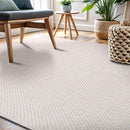 CAMILSON Easy Jute Rug 5x7, Indoor Outdoor Off-White Farmhouse Area Rugs for Living Room Patio and Kitchen Rug, Solid Woven Design, Easy-Cleaning, Washable Outside Carpet Alfombras (5 x 7) by CozyNest Decor