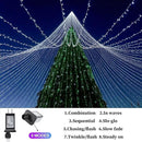 Outdoor Christmas String Lights, 800LED 330FT White Fairy Lights, 8 Mode Plug in Waterproof Indoor Outdoor Decor Lights for Bedroom Christmas Thanksgiving Wedding Party Garden Yard Tree by GreenHaven Gardens