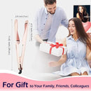 ANGENIL Pro Twist Flat Iron Hair Straightener, 2 in 1 Straightener and Curling Iron for Women, Round Pink Dual Voltage Hair Straightener with Silicone Heat Resistant Mat, 20s Fast Heating, LCD Display by CozyNest Decor