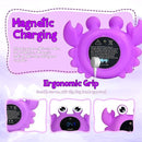TKY Baby Bath Thermometer with Floating Toys & Room Temperature Monitor - Rechargeable Digital Thermometer with Temperature Alerts, Bath Essentials for Newborns, Infants Crab (Purple) by TinyTreasures Baby Boutique