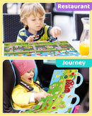 Benresive Reusable Sticker Books for Kids 2-4, Sticker Books for Toddlers 1-3 2-4, Toddler Travel Toys Activities Crafts Gifts - Farm, Space and Vehicle by TinyTreasures Baby Boutique