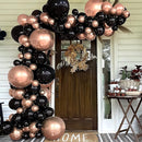 RUBFAC 129pcs Rose Gold Balloons Different Sizes 18 12 10 5 Inches, Latex Balloon Garland Arch Kit for Birthday Party Valentine's Day Baby Shower Graduation Wedding Holiday Decoration by TinyTreasures Baby Boutique