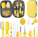Baby Grooming Kit, Infant Safety Care Set with Hair Brush Comb Nail Clipper Nasal Aspirator,Baby Essentials Kit for Newborn Girls Boys (Yellow) by TinyTreasures Baby Boutique