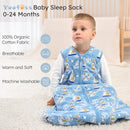 Yoofoss Baby Sleep Sack 6-12 Months, 1.5 Tog Baby Wearable Blanket with 2-Way Zipper, 100% Cotton Organic Fabric Winter Infant Sleeping Sack, Warm Soft Comfy by TinyTreasures Baby Boutique