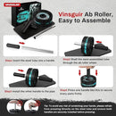 VINSGUIR Ab Roller Wheel, Abs & Core Workout Equipment for Home Gym with Knee Pad Accessories, Abdominal Wheel for Full-body Strength Training by CozyNest Decor