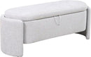 Ottoman Rectangular Storage Ottoman Bench, Footrest Stool Footstool with Lid for Living Room, Bedroom, Entryway, Brown, 47"x17"x18" by CozyNest Decor