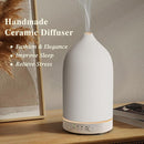 Diffuserlove Ceramic Essential Oil Diffuser 160ML for Room, Home, Bedroom - Aromatherapy Stone Diffuser White (Size: 6.8" H x 3.6" W) by TinyTreasures Baby Boutique
