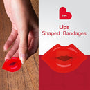 BioSwiss Bandages, Lips Shaped Self Adhesive Bandage, Latex Free Sterile Wound Care, Fun First Aid Kit Supplies for Kids, 24 Count by TinyTreasures Baby Boutique