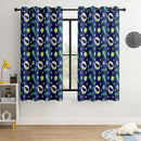 Kids Space Alien Blackout Curtains - 100% Blackout, Thermal Insulated, Noise Reducing, Perfect for Kids Room and Nursery, 2 Panels (Friendly Alien, W52×L63) by TinyTreasures Baby Boutique