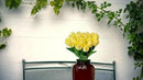 15pcs Artificial Tulips Flowers Real Touch Latex Bouquet Fake Tulips for Office Wedding Party Home Kitchen Garden Decoration by CozyNest Decor