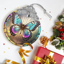 Stained Glass Suncatcher, Jocidea Butterfly Ornament, Christmas Ornaments, Holidays Ornaments, Christmas Tree Decor, Butterfly Decor for Home, Butterfly Gifts by GreenHaven Gardens