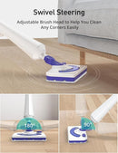Professional Steam Mop Cleaner, 1300W Floor Steamer with Detergent Chamber, 25S Heat Up, Lightweight Steamer for Cleaning with 2 Washable Pads, Safe for Tiles, Upholstery, Carpet, Hardwood by CozyNest Decor