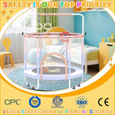 60'' Toddler Trampoline with Safety Enclosure Net, Trampoline for Kids Certified by ASTM USA 2-8 Year Old for Indoor, Lawn Garden by TinyTreasures Baby Boutique