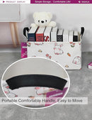 Rectangular Storage Basket Fabric Organizer Bin for Toys,Books,Clothes,Gifts,Pets-Perfect for Home,Office,Nursery,Dorm,Shelf(Rec-rabbit) by TinyTreasures Baby Boutique