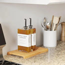 New England Stories Kitchen Cooking Oil Dispenser Set, Olive Oil and Vinegar Bottles, Soy Sauce Dispenser - 2 Pieces, Black, Durable & Stylish Design by CozyNest Decor
