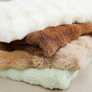 UKELER Soft Faux Fur Throw Blanket Solid Reversible Shaggy Blanket Plush Thick Fluffy Blankets Throws for Bed, Couch, Sofa, Office, Camping 50''x60'' Brown by CozyNest Decor
