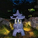 DIBIEECN Japanese Garden Decor Pagoda Garden Statue, Solar Patio Lights, Zen Landscape Lighting Garden Decor, Asian Outdoor Decor for Yard Backyard, Gifts for Women Mom by GreenHaven Gardens