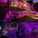 HOME LIGHTING Halloween Lights, 66FT 200 LED Plug in Green Wire String Light, 8 Lighting Modes Waterproof Fairy Mini Lights for Indoor Outdoor Christmas Wedding Party Decorations (Orange & Purple) by TinyTreasures Baby Boutique