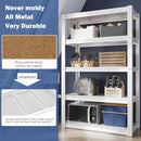 Raybee 72''H Garage Shelving Heavy Duty Storage Shelves Load 2010LBS Adjustable 5 Tier Heavy Duty Shelving White Garage Sheves Pantry Shelf for Kitchen Closet 72''H*31.7''W*16.3''D, 2Pack by GreenHaven Gardens