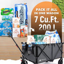 Hikenture Collapsible Wagon - 330LBS Capacity, Extra Large Foldable Wagon with All-Terrain Wheels, Utility Beach Cart for Outdoor Garden by GreenHaven Gardens