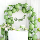 JOYIN 150 Pcs Sage Green Balloons, Different Sizes 18 12 10 5 Inch Sage Green Latex Balloon Arch Kit with Instruction for Birthday Party Graduation Wedding Holiday Decoration by TinyTreasures Baby Boutique