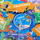 Jumbo Floor Puzzle for Kids,USA Map Puzzle Jigsaw Geography Puzzles,70 Piece US Map 50 States with Capitals,United States Puzzle for Ages 3-5,Preschool Learning Toys Gift for 4-8 Years Old by TinyTreasures Baby Boutique