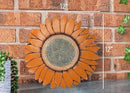 NAT & Jules Sunflower Shaped Dimensional Indoor Outdoor 12 inch Cast Resin Decorative Garden Stepping Stone, Patio, Walkway Sculpture Yard Art, Orange by CozyNest Decor