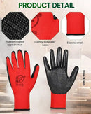 Nuogo 24 Pairs Gardening Gloves for Men Women Rubber Coated Landscaping Work Gloves Safety Work Construction by GreenHaven Gardens