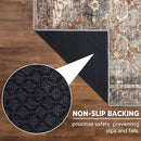 Keen Home Design 2x10 Rug - Machine Washable Runner with Non-Slip Backing, Ideal for Hallway, Entryway, Kitchen, Laundry Room - Vintage, Easy Clean, Durable, Low Pile Rug - (2'6" x 10') by CozyNest Decor