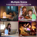 Dinosaur Egg Shape Touch Control Night Light with Pattern Inside, Digital Alarm Clock with Wake Up Light, 20 Soothing Sleep Training Sound and Bluetooth Speaker Box (2025 Style) by TinyTreasures Baby Boutique