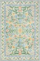 Wonnitar Washable Floral 6x9 Rug, Soft Green Area Rug Boho Non Slip Dining Room Carpet, Non-Shedding Flower Floor Carpets for Kids Bedroom Living Room Dorm Playroom by TinyTreasures Baby Boutique