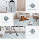 LIVEBOX Washable Area Rug 8x10 Rugs for Living Room Bedroom, Non-Slip Boho Neutral Carpet for Dining Room Office, Low-Pile Farmhouse Soft Carpets for Kids Nursery Room Playroom, Grey by TinyTreasures Baby Boutique