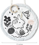 Wee Gallery Meadow Activity Pad Organic Baby Play Mat with Sensory Toys, High Contrast Newborn Essentials Soft Tummy Time Mat for Babies 0-12 Months, Visual and Motor Skill Development Toy by TinyTreasures Baby Boutique