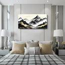 amatop Large Abstract Mountain Wall Art for Living Room Office Bedroom Modern Landscape Canvas Art Print Inspirational Artwork Horizontal Black Gold and White Nature Picture Wall Decor 48x24 Inch by CozyNest Decor
