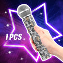 Sanwuta Fake Microphone Prop Sparkly Bling Rhinestones Plastic Play Microphone Pretend Glitter Bedazzled Mic for Cosplay Party Costume(Leopard) by TinyTreasures Baby Boutique